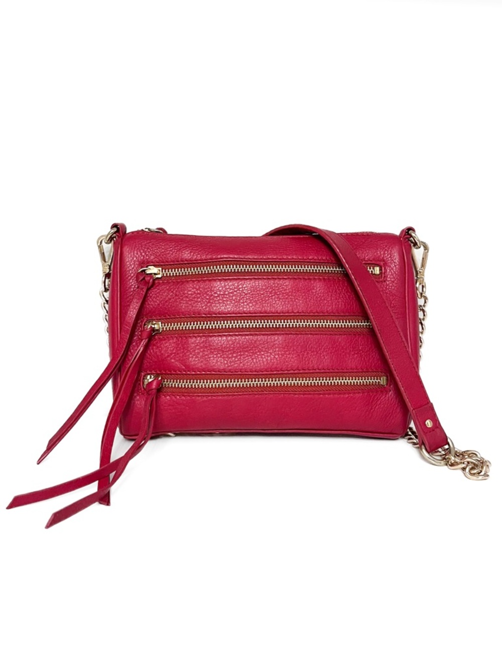 🍒 Danier Leather Cherry Red Zipper Crossbody Bag 🍒
